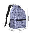 thumbnail image 2 of Goofa Blue And White Porcelain Chinaware Pattern Comfortable Student Backpack - Ergonomic Design, Durable, Water-Resistant, Multi-Compartment,Travel, and Outdoor Activities, 2 of 5