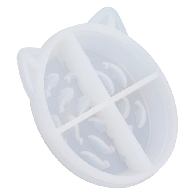 Emoshayoga Dog Silicone Mold Molde de Resina para Bandeja de Comida para Perros y Gatos, Molde de Silicona Duradero para Hacer Bandejas de Comida Prácticas con Diseños de Patrones.