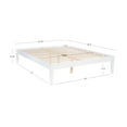 thumbnail image 5 of Powell Plumley 15.75" High Low Profile Platform Bed Frame, Queen, White, 5 of 13