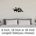 thumbnail image 2 of Brothersaurus Dinosaur Family Extinct Triceratops Wall Decals for Walls Peel and Stick wall art murals Black Small 8 Inch, 2 of 2