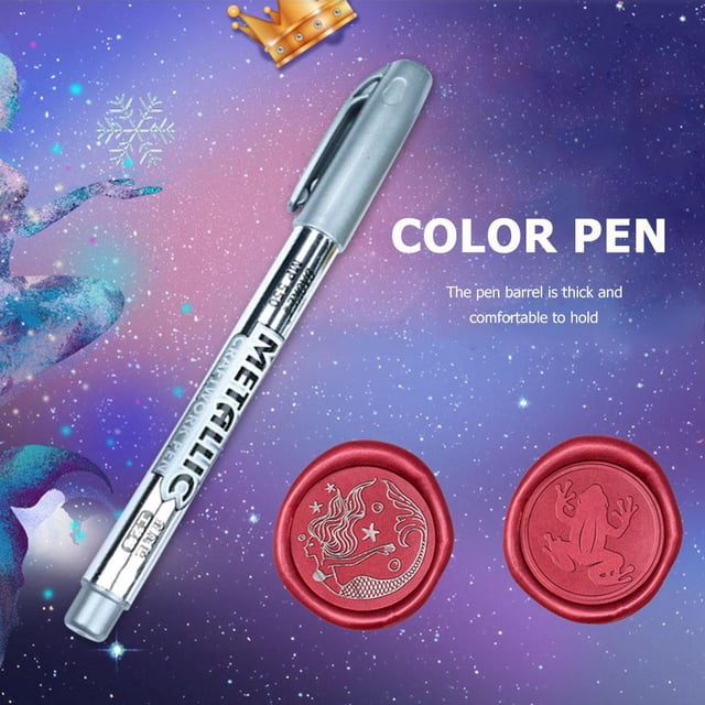 DIY arte sellado cera sello para colorear marca pluma fuego pintura sello plumas (plata) Wdftyju Libre de BPA