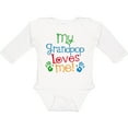 thumbnail image 3 of Inktastic My Grandpop Loves Me Boys or Girls Long Sleeve Baby Bodysuit, 3 of 5