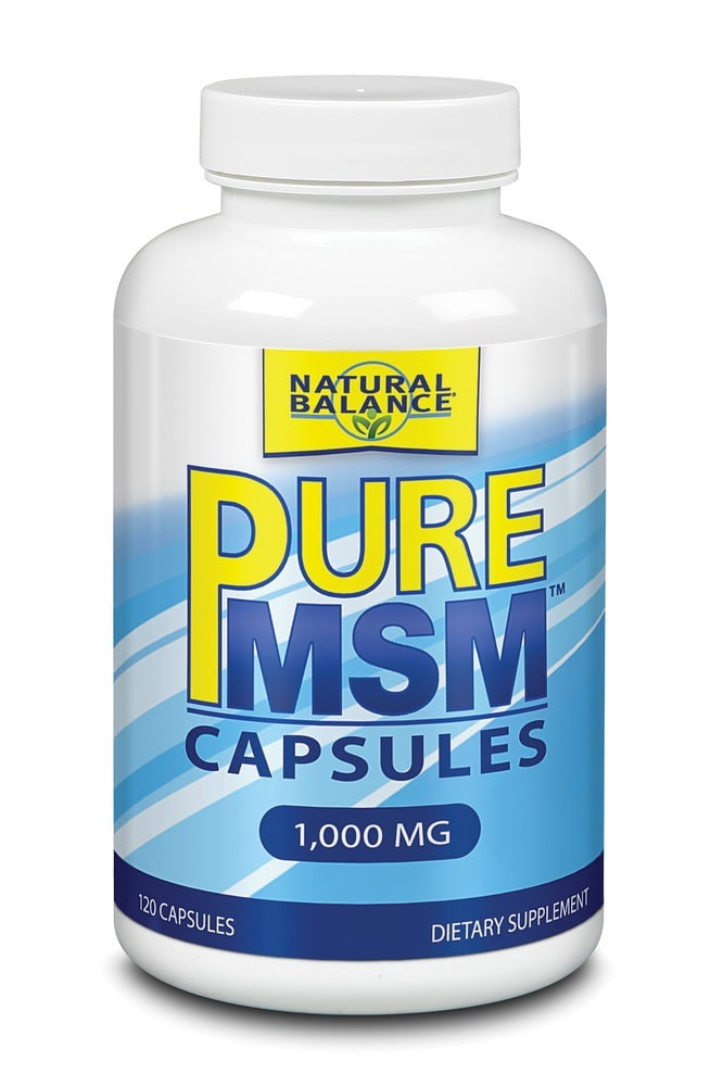 Natural Balance Pure MSM Capsules Sulfur Supplement Helps Supports