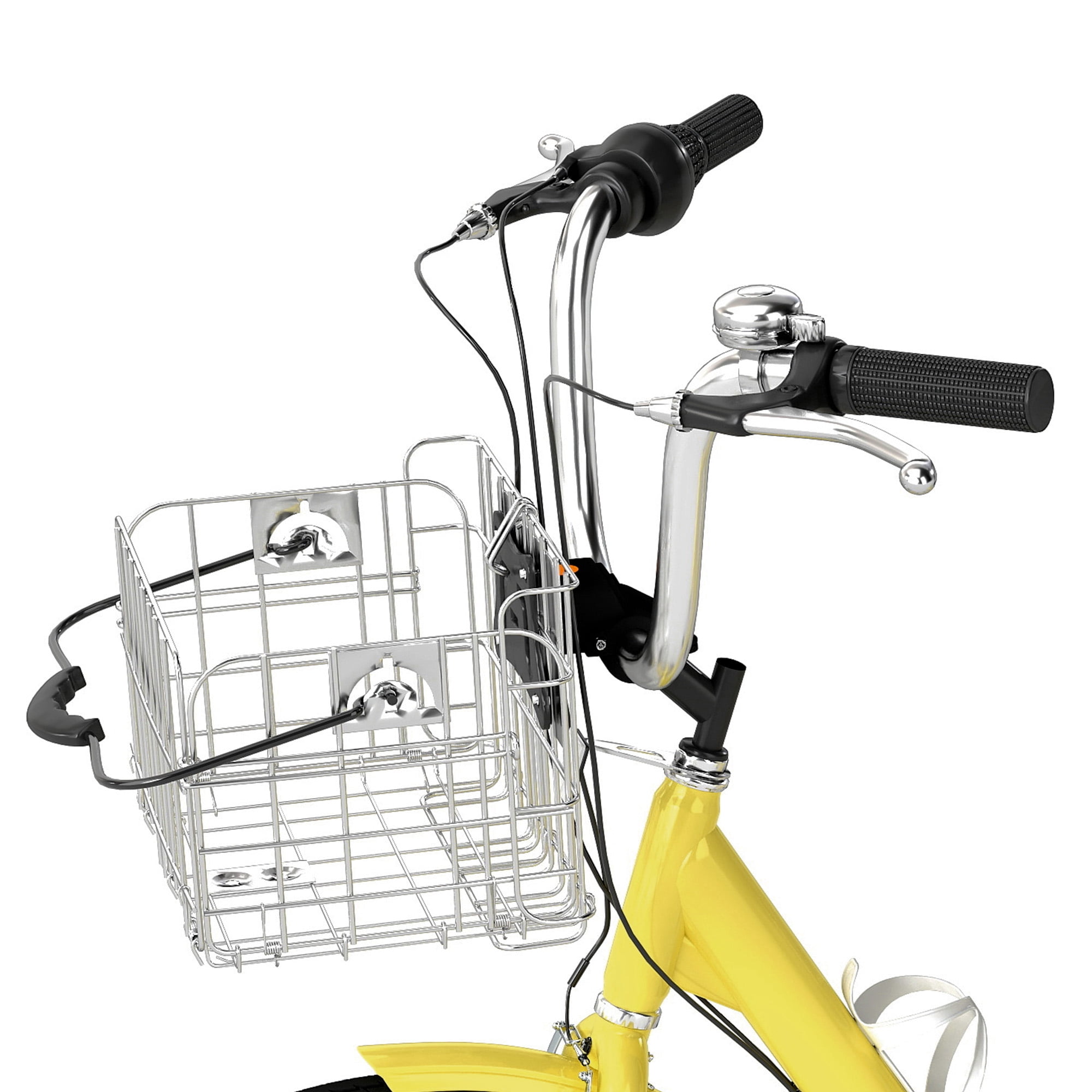 Uforic Adult Tricycle, 26 Inch 7 Speed Three Wheel Bike, Cruiser Trike with Large Seat Backrest for Men Senior Women, Yellow