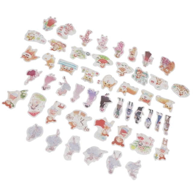 Pegatinas De Papel Japonés Para álbumes De Recortes, Múltiples Patrones, Amplia Aplicabilidad, Impresión De Alta Precisión, Exquisita Y Linda Pegatina Para álbum De Recortes