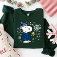 thumbnail image 2 of Snoopy Winter Puffer Jacket Sweatshirt, Comfort Colors Snoopy Shirt, Snoopy Winter Sweatshirt, Charlie Brown Christmas Sweatshirt, 2 of 5