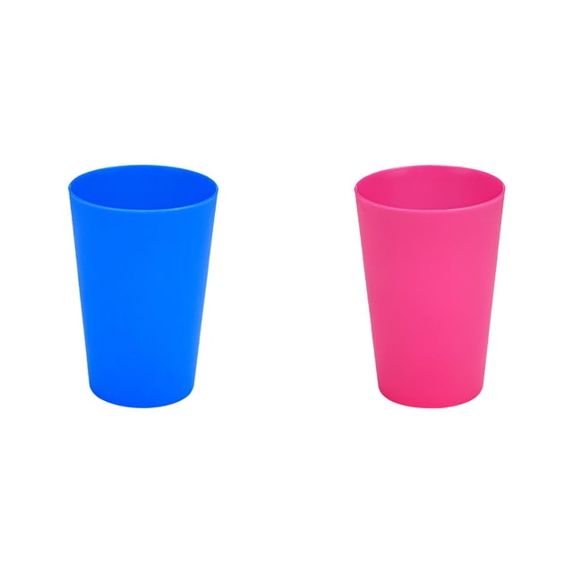 YWIYIUD 2 Pcs Gobelets Colorés Réutilisables et Légers Empilables pour la Maison Extérieur Restaurant Café Lait Jus Thé Camping et Randonnée pour Adultes et Ados