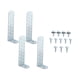 thumbnail image 2 of 4 soportes universales para condensador, soporte de montaje portátil en forma de L, kit de sujeción con tornillos para patio trasero., 2 of 8