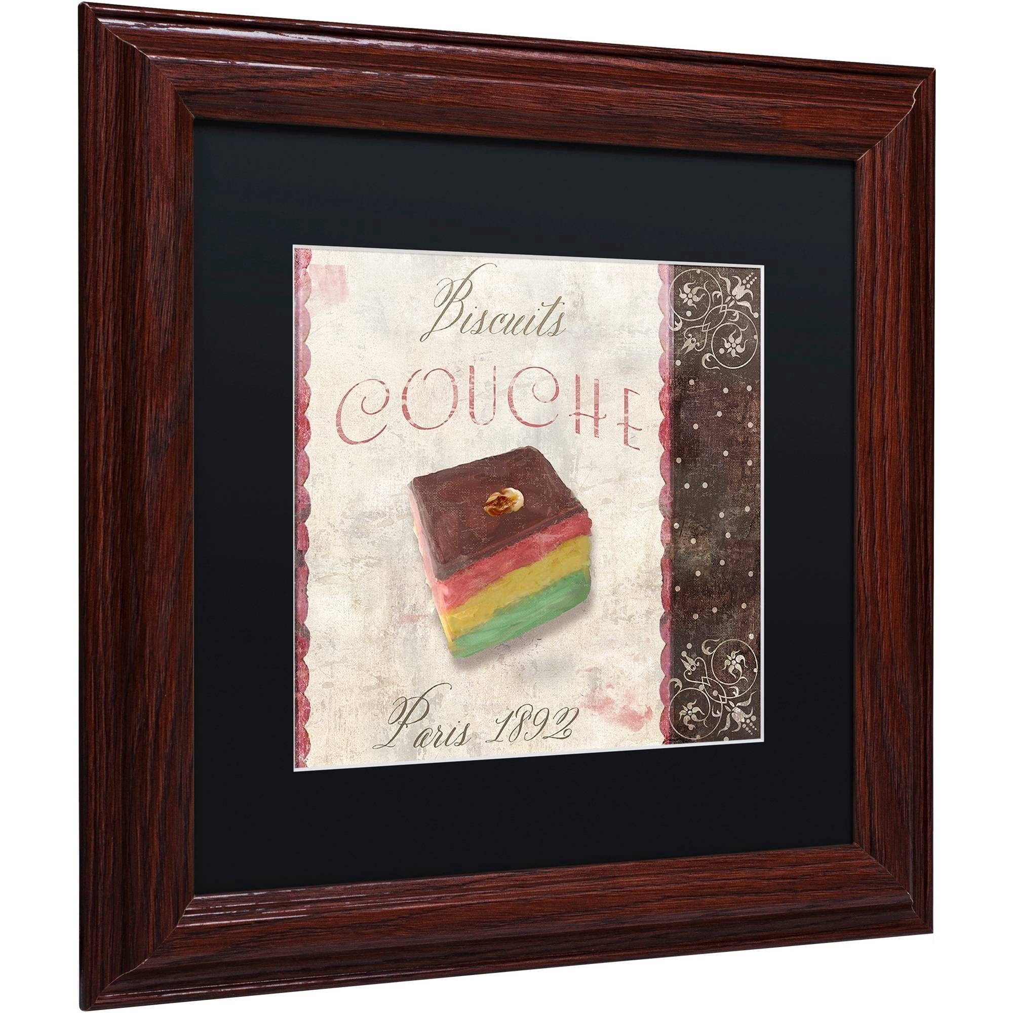 Trademark Fine Art "Patisserie XIV" Canvas Art by Color Bakery Black Matte, Wood Frame