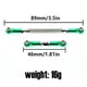 thumbnail image 5 of Bewildely 2 piezas de varilla de tracción de brazo de enlace de dirección de Metal extremos 1/12 modificación de camión de escalada sobre orugas Kits de construcción modelo verde Bewildely FN001386-06, 5 of 6