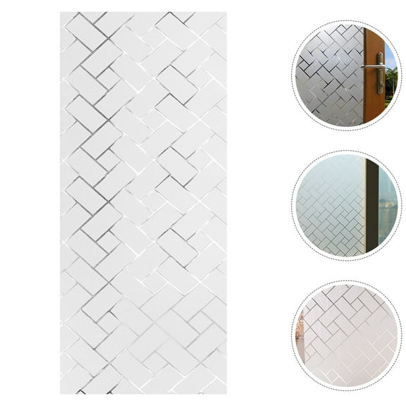 WHAMVOX 1 Roll Frosted Window Film Privacy Sticker  Removable Static Glass Film Privacy  Window Film