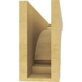 thumbnail image 4 of 5"W x 30"D x 10"H Thin Hughes Rough Cedar Woodgrain TimberThane Corbel, Primed Tan, 4 of 6
