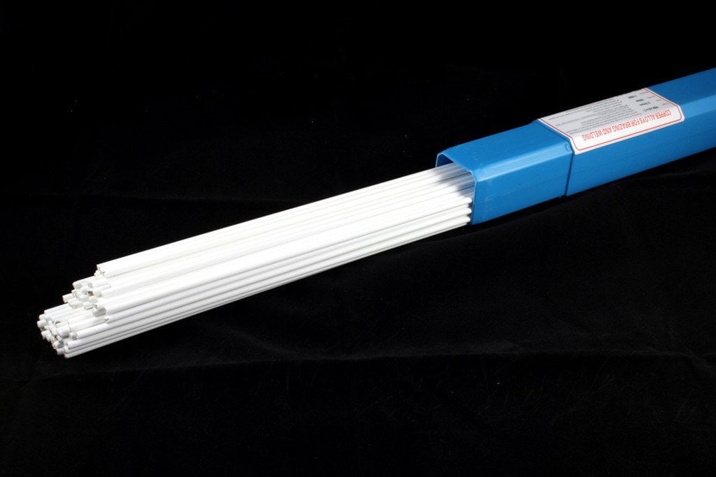 RBCuZnC LFB Flux Coated Bronze Brazing Rod 39" x 1/8" (5 Lb