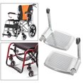 thumbnail image 2 of facefd Universal Wheelchair Footrest Easy Install Accessories Aluminum with Pole, 2 of 9