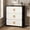 White, variant on Detachable Shoe Cabinet with Multi-Tiered Storage, Door-Mounted, Space-Saving Design for Entryway, Hallway, and Living Room - Sturdy Plastic Construction, Easy Assembly Gray