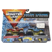 Monster Jam, Official Radical Rescue vs. Blue Thunder Color-Changing Die-Cast Monster Trucks, 1:64 Scale