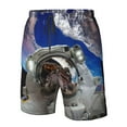 thumbnail image 4 of Balery Astronaut in Outer Space Traje de Baño Estilo Hawaiano para Hombre, Shorts de Secado Rápido con Bolsillos-Large, 4 of 6