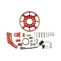 MSD 8619 Crank Reluctor Kit - Flying Magnet - Hall-Effect - Aluminum - Red Anodized