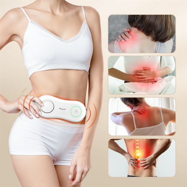 CkeyiN EMS Waist And Abdomen Massager,EMS Red Light Therapy 3-speed  Temperature Regulation 15 Levels Of Intensity Waist And Abdomen Massage  Belt +