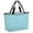 Aqua Blue, variant on Pure Mint Green Beach Bag for Women, Large Breathable Mesh Beach Tote Bag, Modern Solid Color Minimalist Art Sandproof Lightweight Travel Bags for Vacation Picnic Swimming Pool 15.7"x15.7"x9.1"