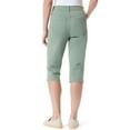 thumbnail image 2 of Women's Gloria Vanderbilt Amanda Skimmer Capri Pants Color: Rome Size: 12, 2 of 4