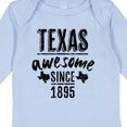 thumbnail image 4 of Inktastic Texas Awesome Since 1895 Boys or Girls Long Sleeve Baby Bodysuit, 4 of 5