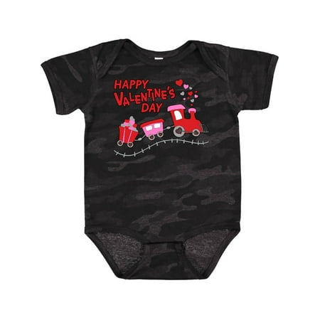 

Inktastic Happy Valentine s Day Choo Choo Train Outfit Gift Baby Boy or Baby Girl Bodysuit