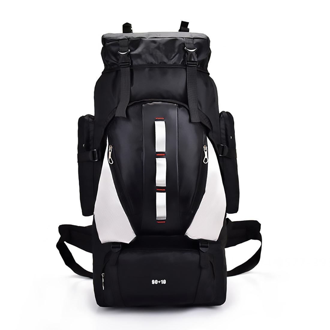 Backpack - 90L Hiking Backpack Waterproof Internal Frame Backpack Large Hiking Mountaineering Backpack, Free Rain Cover for Men and Women Outdoors.Black - image 1 of 9