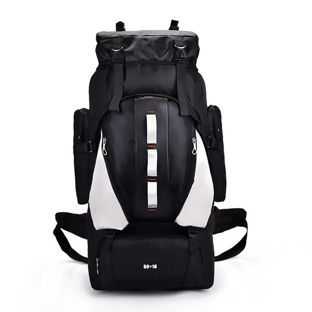 Backpack - 90L Hiking Backpack Waterproof Internal Frame Backpack Large Hiking Mountaineering Backpack, Free Rain Cover for Men and Women Outdoors.Black