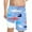 Sky Blue, variant on Hienoo Big Boys Shark Print Compression Liner Swim Trunks Beach Shorts