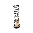 thumbnail image 6 of Allegra K Women's Strappy One Strap Lace Up Chunky Heel Sandals, 6 of 7
