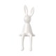 thumbnail image 3 of Estatua de conejo de cerámica, figura coleccionable de conejo, escultura creativa de mesa para Blanco, 3 of 9