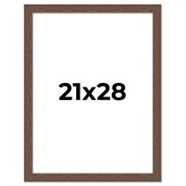 21x28 Frame Brown Farmhouse Solid Wood Picture Frame Width 1.5 Inches | Interior Frame Depth 0.5