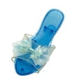 thumbnail image 3 of Girls Jelly Sandals Princess Shoes Kids Heels Plastic Bow Decor for Birthday Party Cosplay Dress Up, 3 of 9