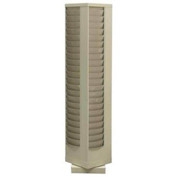 Durham 415-54 92 Pocket Rotary Literature Rack, Putty