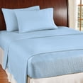 thumbnail image 2 of Collections Etc Bed Tite Soft Microfiber Sheet Set - Includes Flat Sheet, Fitted Sheet, and 2 Pillow Cases, Light Blue, King, 2 of 8