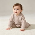 thumbnail image 6 of Bxsruta Baby Bodysuit Cotton One-Piece Romper Long Sleeve and Play Outfit, 6 of 7