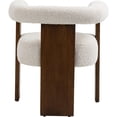thumbnail image 2 of Meridian Furniture Barrel Cream Boucle Fabric Dining Chair, 2 of 8