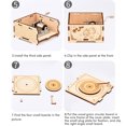 thumbnail image 4 of Rompecabezas de madera 3D caja de música clásica decoración del hogar juguetes educativos de madera duraderos portátiles para niños, 4 of 5