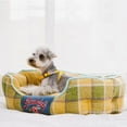 thumbnail image 7 of Touchdog 'Archi-Checked' Designer Plaid Oval Dog Bed, 7 of 7