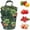 Green, variant on Strawberry Hanging Planter, Hanging Grow Bags for Tomato Vegetables 6 Planting Holes, Tomato Strawberry Grow Planters Vegetable Planting Bags for House Garden