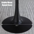 thumbnail image 6 of Miniyam 23.6" Round Dining Table, Small Wood Breakfast Table for Apartment, Kitchen or Studio, Modern Compact Dining Table for 2, Black Marble, 6 of 7