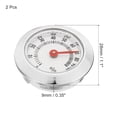 thumbnail image 2 of PATIKIL Hygromètre Rond Intérieur Extérieur 1.1 Pouces, 2 Pack Mini Moniteur d'Humidité Sans Batterie Requise pour Serre Bureau, Argent, 2 of 5