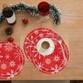 thumbnail image 6 of Uutvery 25 Pcs Disposable Paper Trays,Christmas Paper Plates, Xmas Party Supplies Snowflakes Round Plates,Christmas Winter Theme Snowflake Decor Tableware for Xmas Holiday Party Decor, 6 of 6