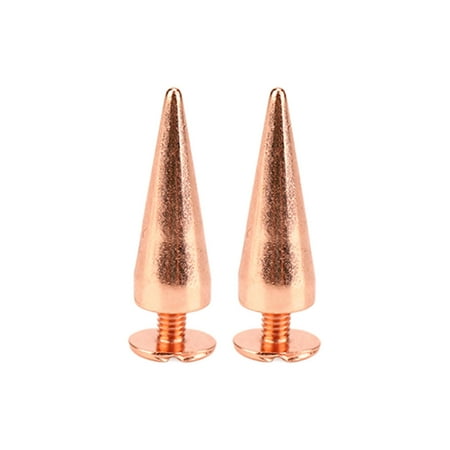 

Spikes And Studs 100 Sets Rose Gold Punk Style Clothing Spikes For Shoes 7x20mm
