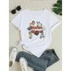 thumbnail image 2 of A Stylish New Casual Women'S T-Shirt for 2025, Featuring a Printed Design with Short Sleeves and a Round Neck, 2 of 7