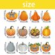 thumbnail image 4 of Ganfancp 12Pcs Día de Acción de Gracias Tema Calabaza Papel Tornillo Colgante Fiesta Escena Decoración Decoración Colgante Ofertas Del Día 12 Tarjetas de Calabaza + 12 Espirales Individuales, 4 of 7