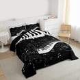 thumbnail image 3 of Manfei Musical Piano Bedding Comforter Set,Music Theme Twin Comforter Sets,Black Splash Ink Bedding Set For Kids,Ultra Soft Home Decor Reversible,2-Piece, 3 of 8