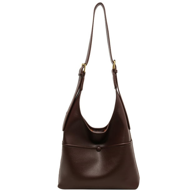 Bolso Hobo Bandolera para Mujer Mano Holgado Piel Sintética Con Cierre Magnético
