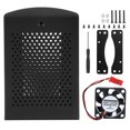 thumbnail image 1 of Case, Aluminum Alloy Protective Enclosure For For  4B Black Shell Aluminum Alloy Shell + Fan, 1 of 8